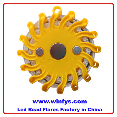 9-IN-1 Rechargeable Led Power Flares Yellow