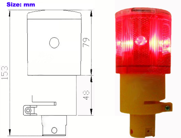 6 LED Light-Controlled Solar Led Beacon 6 LED Light-Controlled Solar Led Beacon