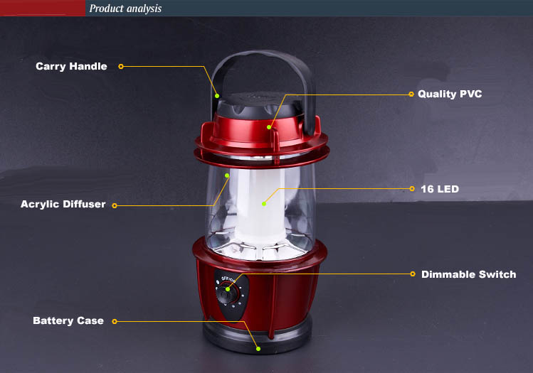 dimmable camping lantern