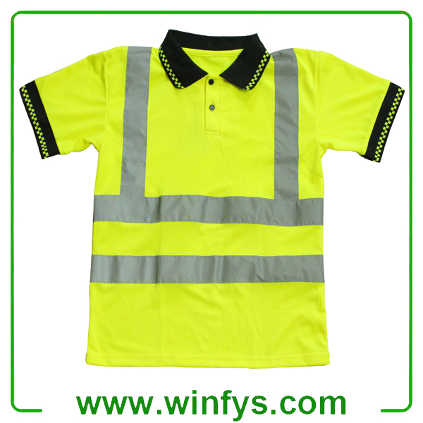 High-Visibility Yellow Reflective Safety T-Shirt High-Visibility Yellow Reflective Safety T-Shirt