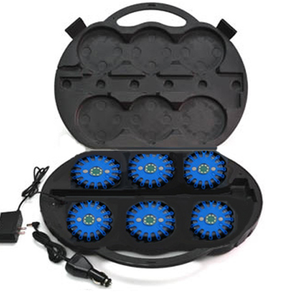Blue 24 Led Road Flares Led Flares Led Safety Flares Kits for Vehicle Blue 24 Led Road Flares Led Flares Led Safety Flares Kits for Vehicle