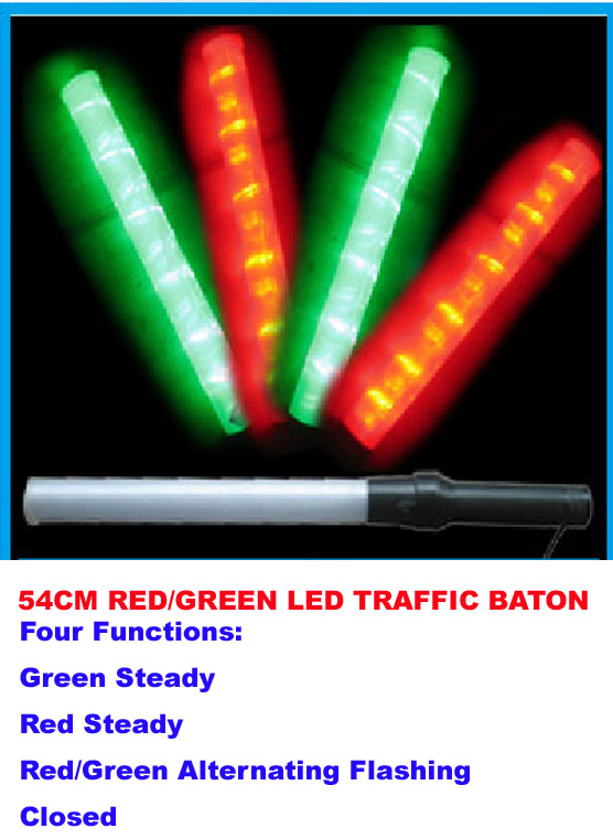 Red And Green Dual Traffic Wand Red And Green Dual Traffic Wand