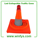 Telescopic Road Cone LED Collapsible Traffic Cone Collapsible Safety Cone