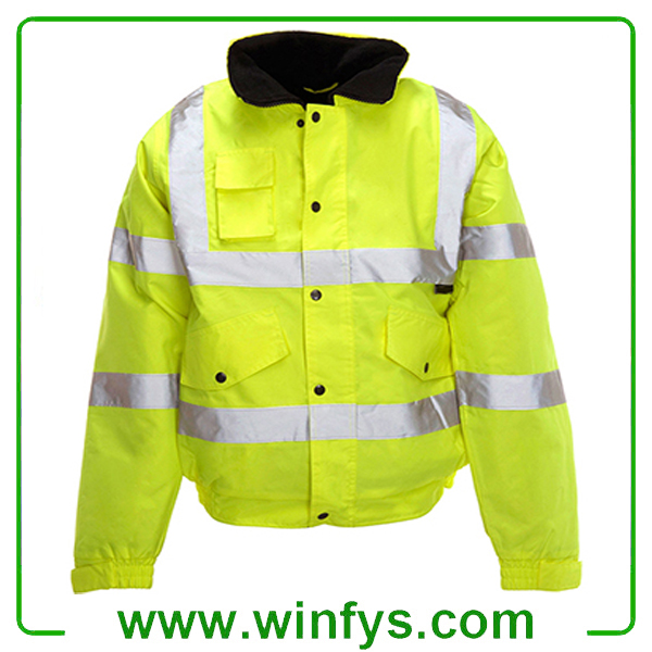High Visibility Orange Yellow Winter Reflective Safety Clothes High Visibility Orange Yellow Winter Reflective Safety Clothes