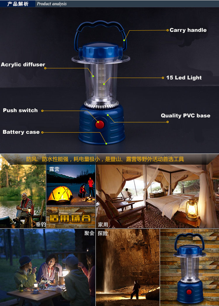 15 LED Camping Lanterns Lights Lamps 15 LED Camping Lanterns Lights Lamps