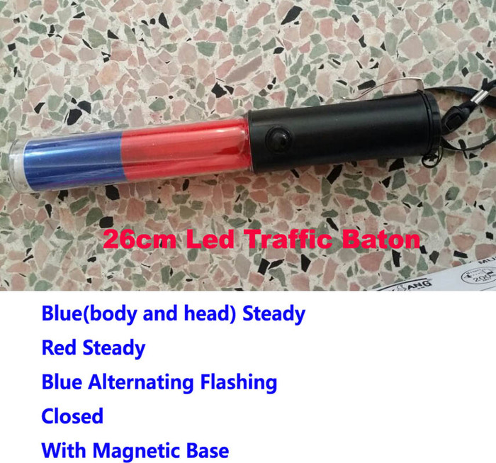 26cm Red Blue Led Traffic Baton 26cm Red Blue Led Traffic Baton