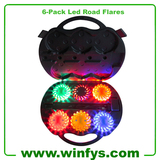 6 Packs LED Safety Flares Rechargeable