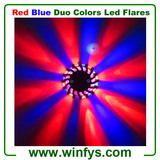 Red Blue Duo Colours Led Road Flares With Black Case