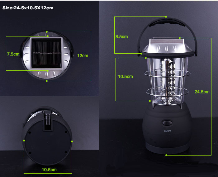 36 LED Crank Dynamo Solar Camping Lights Lanterns Lamp with Ni-MH Battery 36 LED Crank Dynamo Solar Camping Lights Lanterns Lamp with Ni-MH Battery