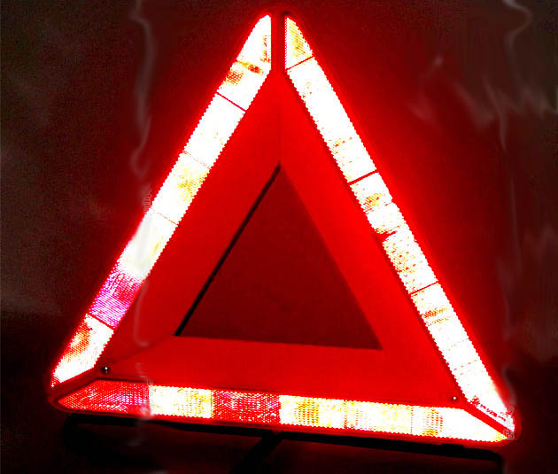 reflective warning triangle reflective warning triangle