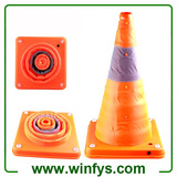 16" 28" Orange Foldable Collapsible Rechargeable Cones Pop Up Rechargeable Traffic Cone