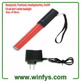 10 Inch 26cm Red Rechargeable LED Traffic Batons Led Traffic Wands